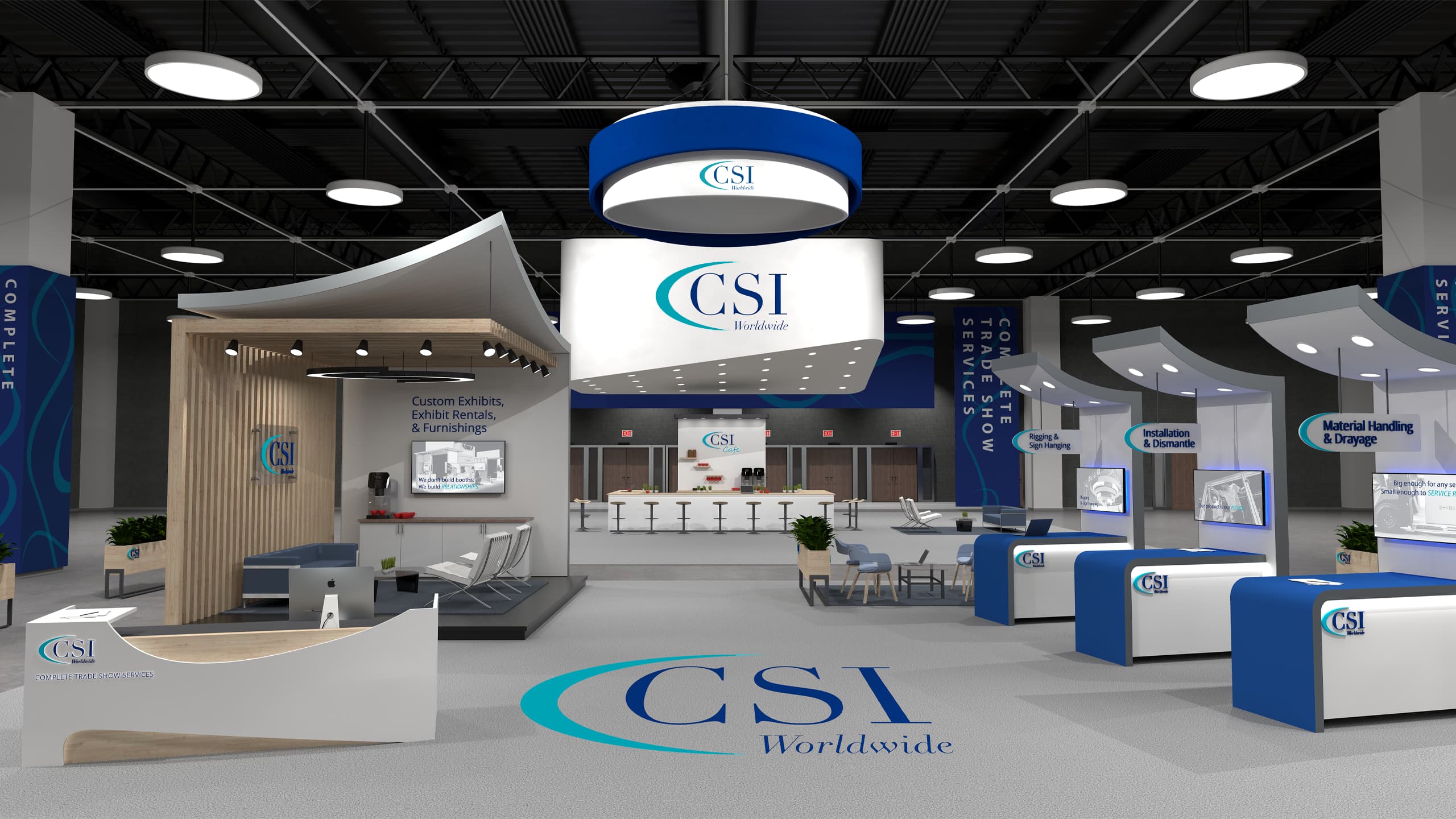 CSI Worldwide show-floor operations and branded exhibit environment