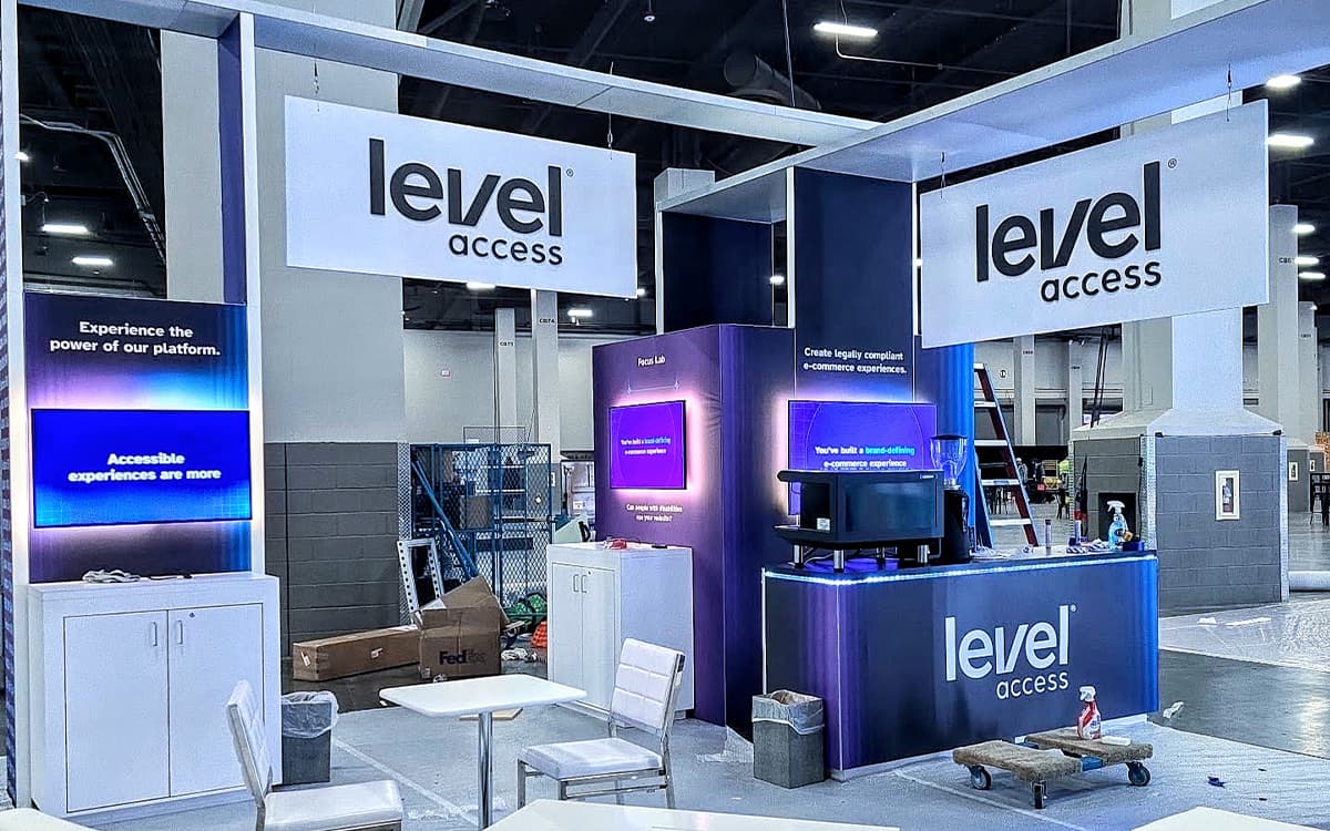 Level Access exhibit install