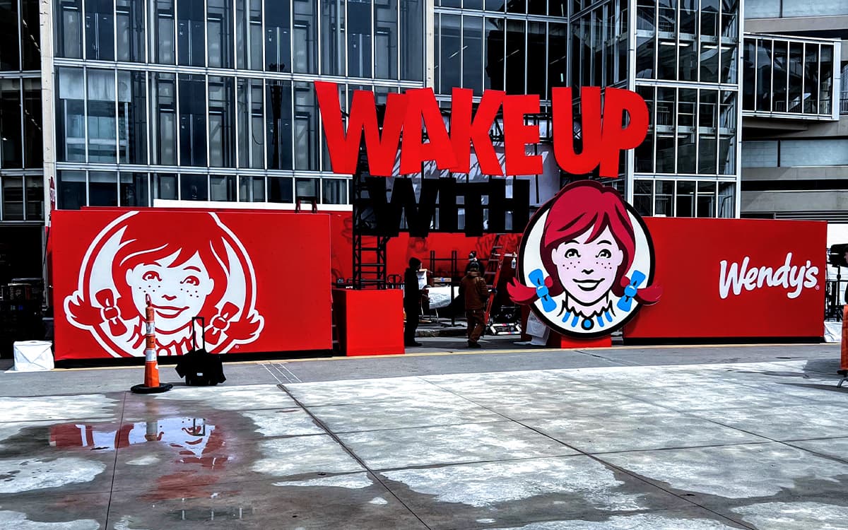 Brand activation build in a non-traditional event space