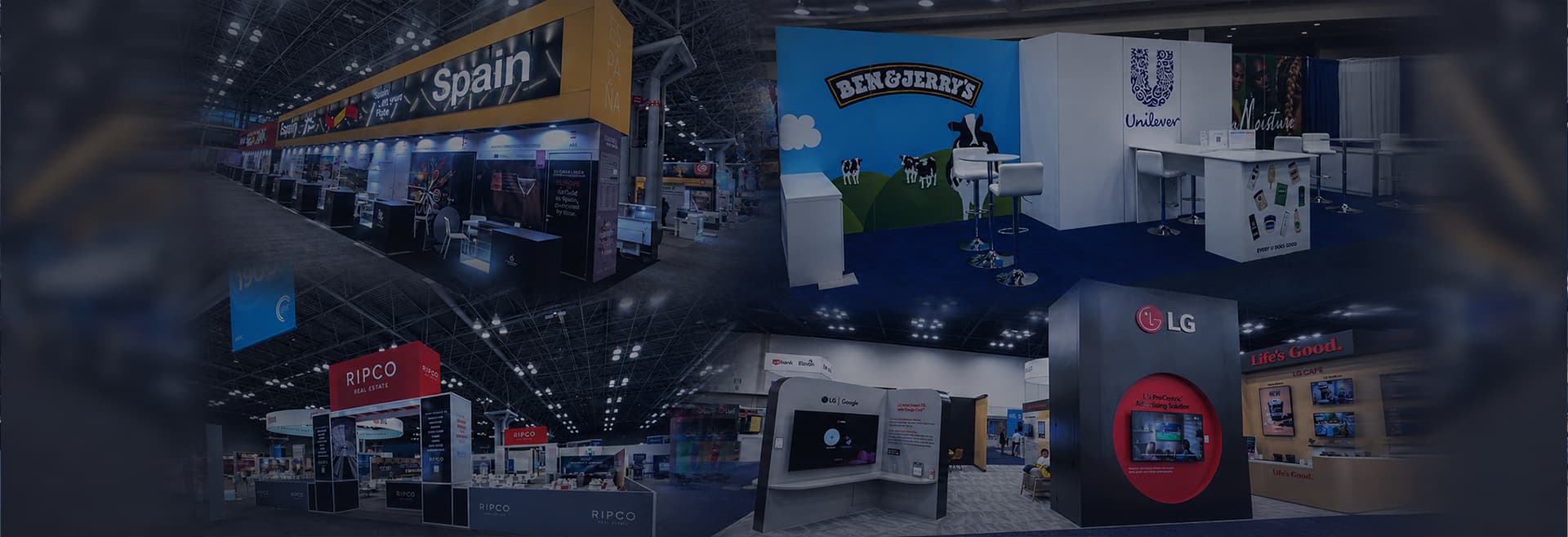 Dramatic show floor proof across multiple projects