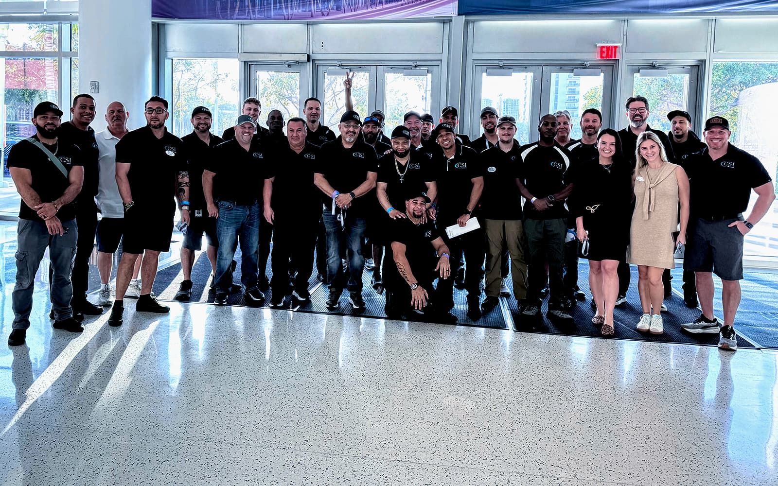 CSI team on the show floor
